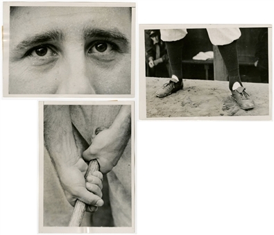 1938 Hank Greenberg Type I 5x7 Photos Lot of (3)  (PSA/DNA)